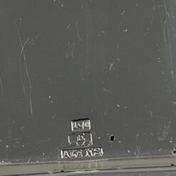 Stiklinis indelis su sidabruoto metalo padėkliuku 8x8x3 cm