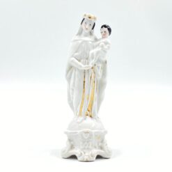 Porcelianinė Švč. Mergelės Marijos su Kūdikėliu Jėzumi statula 7x8x21 cm