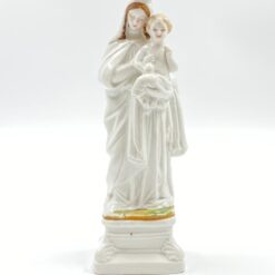 Porcelianinė Švč. Mergelės Marijos su Kūdikėliu Jėzumi statula 6x8x21,5 cm