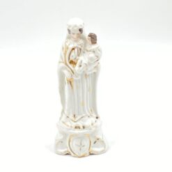 Porcelianinė Švč. Mergelės Marijos su Kūdikėliu Jėzumi statula 7x9x20 cm