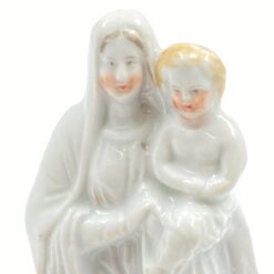 Porcelianinė Švč. Mergelės Marijos su Kūdikėliu Jėzumi statula 5x6x15 cm