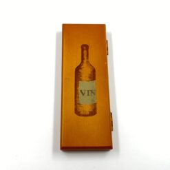 Vyno termometras medinėje dėžutėje 7,5x19,5x2,5 cm