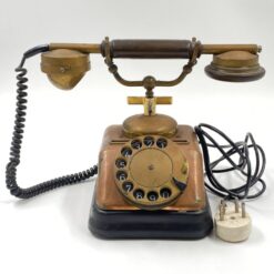 Vintažinis žalvarinis telefono aparatas 21x30x20 cm