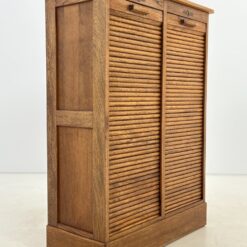 Art Deco stiliaus ąžuolinė archyvavimo komoda 40×90,5×122 cm