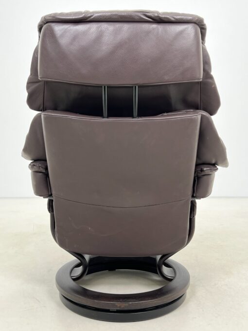 “Stressless” odinis ąžuolinio rėmo fotelis 75x62x102 cm, 46 cm su pakoju