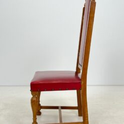 Ąžuolinė kėdė su eko oda 50x60x124 cm, 45 cm