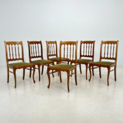 Riešutmedžio kėdės 6 vnt. komplektas 48x48x95 cm, 45 cm