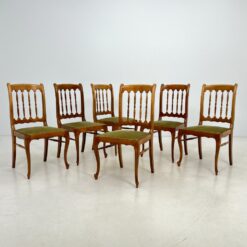 Riešutmedžio kėdės 6 vnt. komplektas 48x48x95 cm, 45 cm