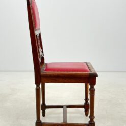 Ąžuolinė kėdė su eko oda 43x46x102 cm, 43 cm