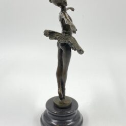 “J. B. Deposee” bronzinė balerinos statula ant postamento 10x21x29,5 cm