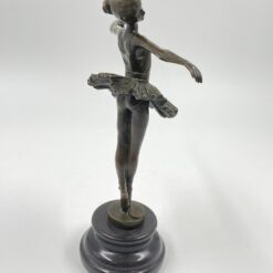 “J. B. Deposee” bronzinė balerinos statula ant postamento 10x21x29,5 cm