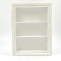 Provanso stiliaus sieninė medinė trijų dalių lentynėlė rėme 7,5x31x40 cm