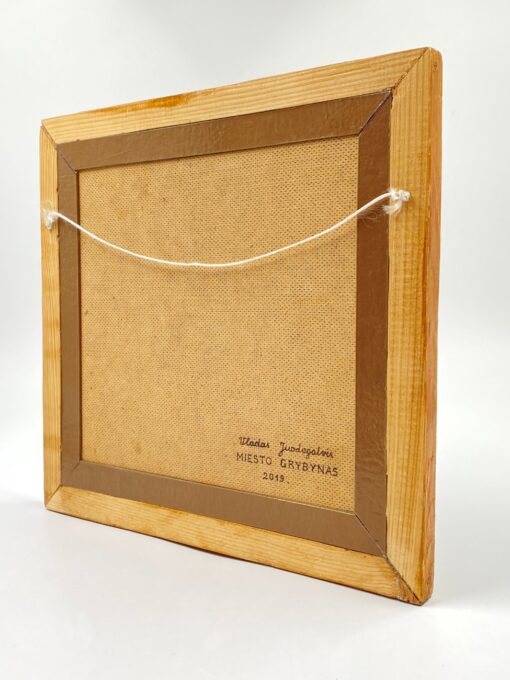 Paveikslas “Miesto grybynas”, autorius Vladas Juodagalvis 2×32,5×31 cm