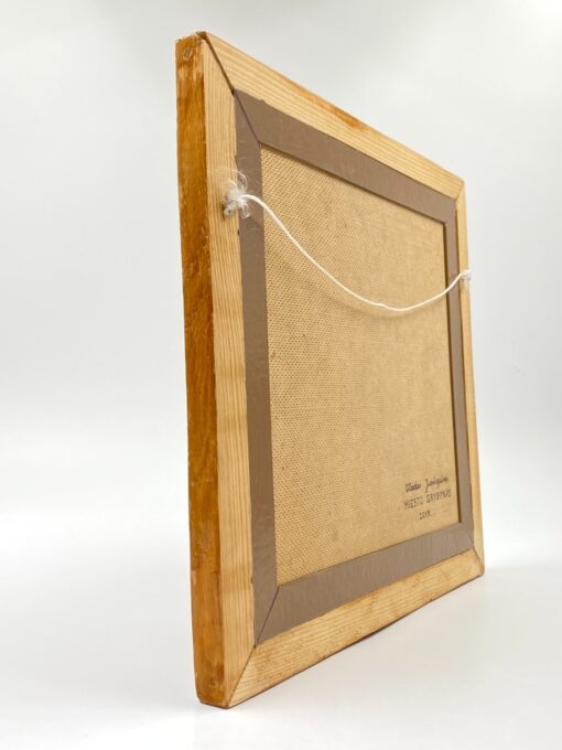 Paveikslas “Miesto grybynas”, autorius Vladas Juodagalvis 2×32,5×31 cm