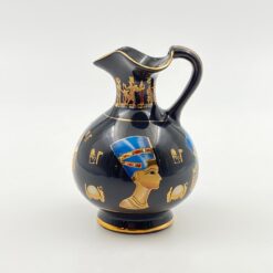 Keramikinis egiptietiškas ąsotėlis (220 ml) 8,5×8,5×12 cm
