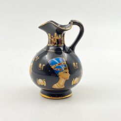 Keramikinis egiptietiškas ąsotėlis (220 ml) 8,5×8,5×12 cm