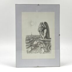 Įstiklintas printas "Paryžiaus peizažas" 27x21x24 cm