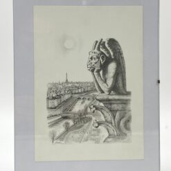 Įstiklintas printas “Paryžiaus peizažas” 27x21x24 cm