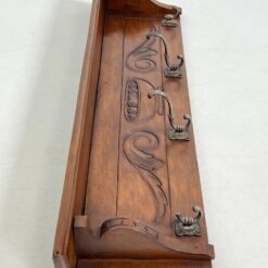 Ąžuolinė sieninė kabykla 11x91x22 cm