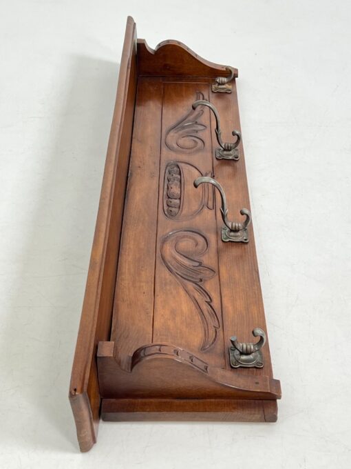 Ąžuolinė sieninė kabykla 11x91x22 cm