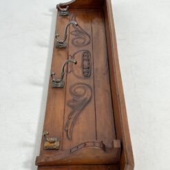 Ąžuolinė sieninė kabykla 11x91x22 cm