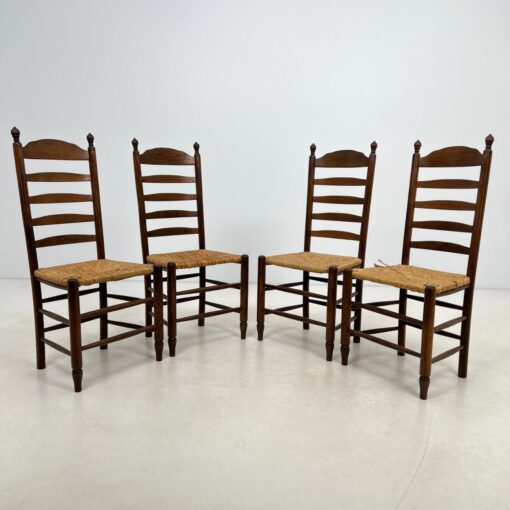 Ąžuolinės kėdės 4 vnt. komplektas 45x50x111 cm, 47,5 cm