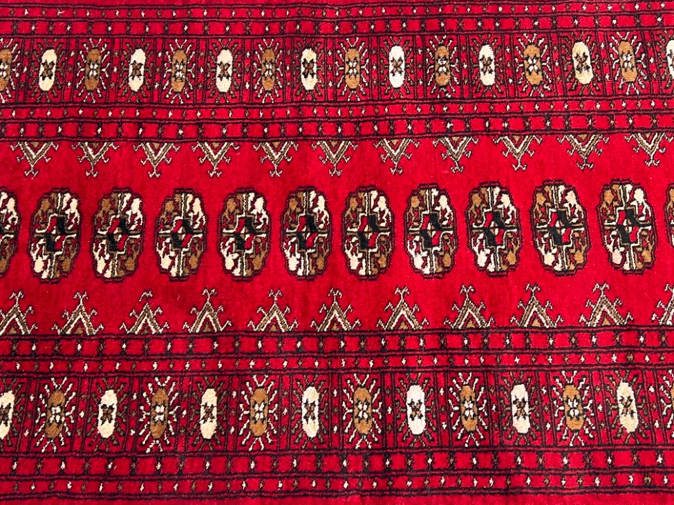 DJ0504-kilimai-5 Vilnonis rankų darbo kiliminis takas “Bukhara” 298x78x0,5 cm