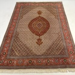 Vilnonis rankų darbo kilimas su šilku "Tabriz" 354x246x0,5 cm
