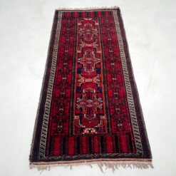 Vilnonis rankų darbo kilimas "Tribal" 207x93x0,5 cm