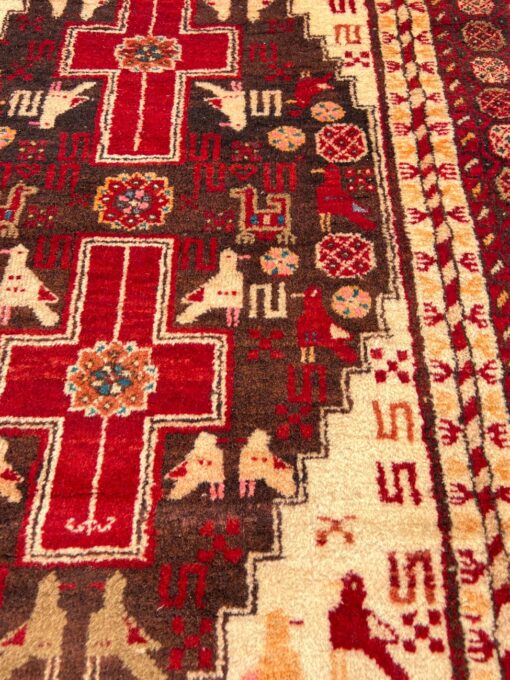 Vilnonis rankų darbo kilimas 182x95x0,5 cm