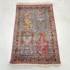 Šilkinis rankų darbo kilimas 102x62x0,5 cm