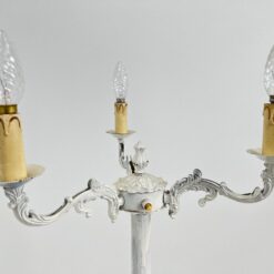 Pastatomas šviestuvas su onikso detalėmis 40x40x150 cm