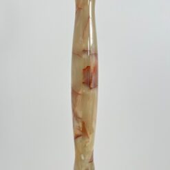 Pastatomas šviestuvas su onikso detalėmis 40x40x150 cm