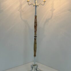 Pastatomas šviestuvas su onikso detalėmis 40x40x150 cm