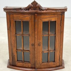 Pakabinama medinė spintelė su stiklu 20,5x53x57 cm