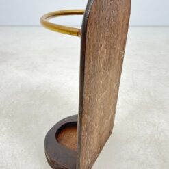 Art Deco stiliaus ąžuolinė skėtinė su žalvario detale 19x30x57 cm