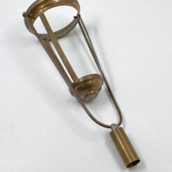 Žalvarinė bažnytinė apeiginė užmaunama žvakidė 11,5x13x34,5 cm