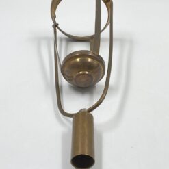 Žalvarinė bažnytinė apeiginė užmaunama žvakidė 11,5x13x34,5 cm