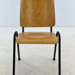 Beržo faneruotės kėdė metalinėmis kojomis 52x47x83 cm, 47 cm