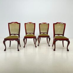 Raudonmedžio kėdės su gobelenu 4 vnt. komplektas 53x53x96,5 cm, 45 cm