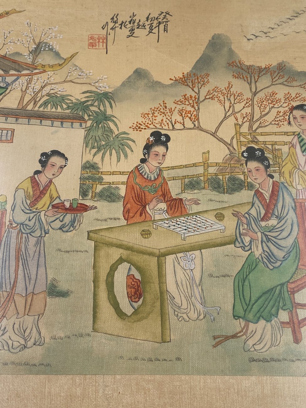 DK0375-kitos-tematikos-paveikslai-5 Rytietiškas paveikslas ant tekstilės 1,5×42,5×32 cm