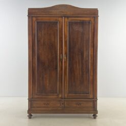 Ąžuolinė dviejų durų ir dviejų stalčių rūbų spinta 56x138x219 cm