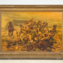 R. Caton Woodville 1902 metų batalinės tematikos printas 6×98,5×71 cm