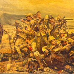 R. Caton Woodville 1902 metų batalinės tematikos printas 6×98,5×71 cm