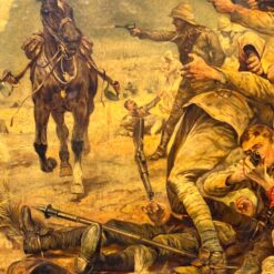 R. Caton Woodville 1902 metų batalinės tematikos printas 6×98,5×71 cm