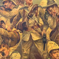 R. Caton Woodville 1902 metų batalinės tematikos printas 6×98,5×71 cm