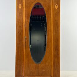 Biedermeier stiliaus vienų durų spinta su veidrodžiu 59x105x211 cm