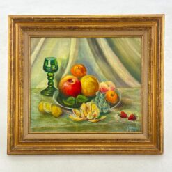 Paveikslas ant drobės – natiurmortas “Vaisiai ir taurė” 7x76x68 cm