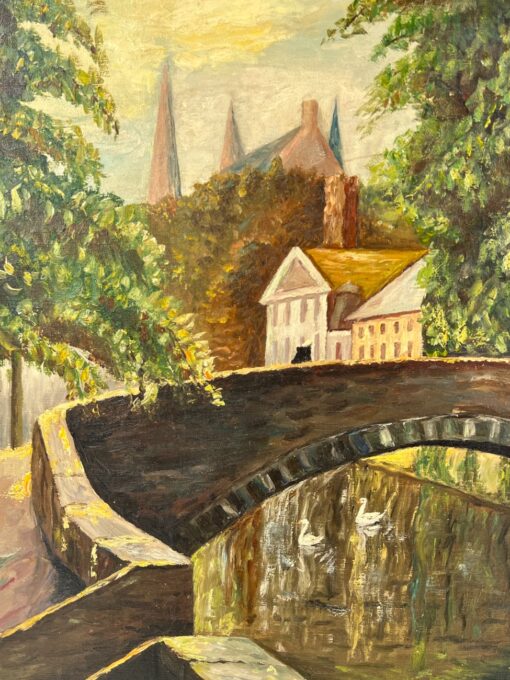 Paveikslas ant drobės – miesto peizažas 9×86,5×76 cm