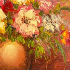 Natiurmortas ant drobės “Gėlių puokštė” 2×50,5×60,5 cm